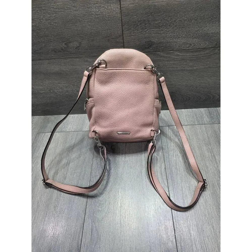 Rebecca Minkoff Julian backpack Small Pink Leather Zipper Bag B000437